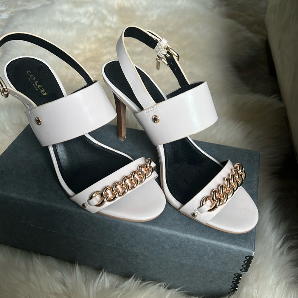 Coach off white Heels